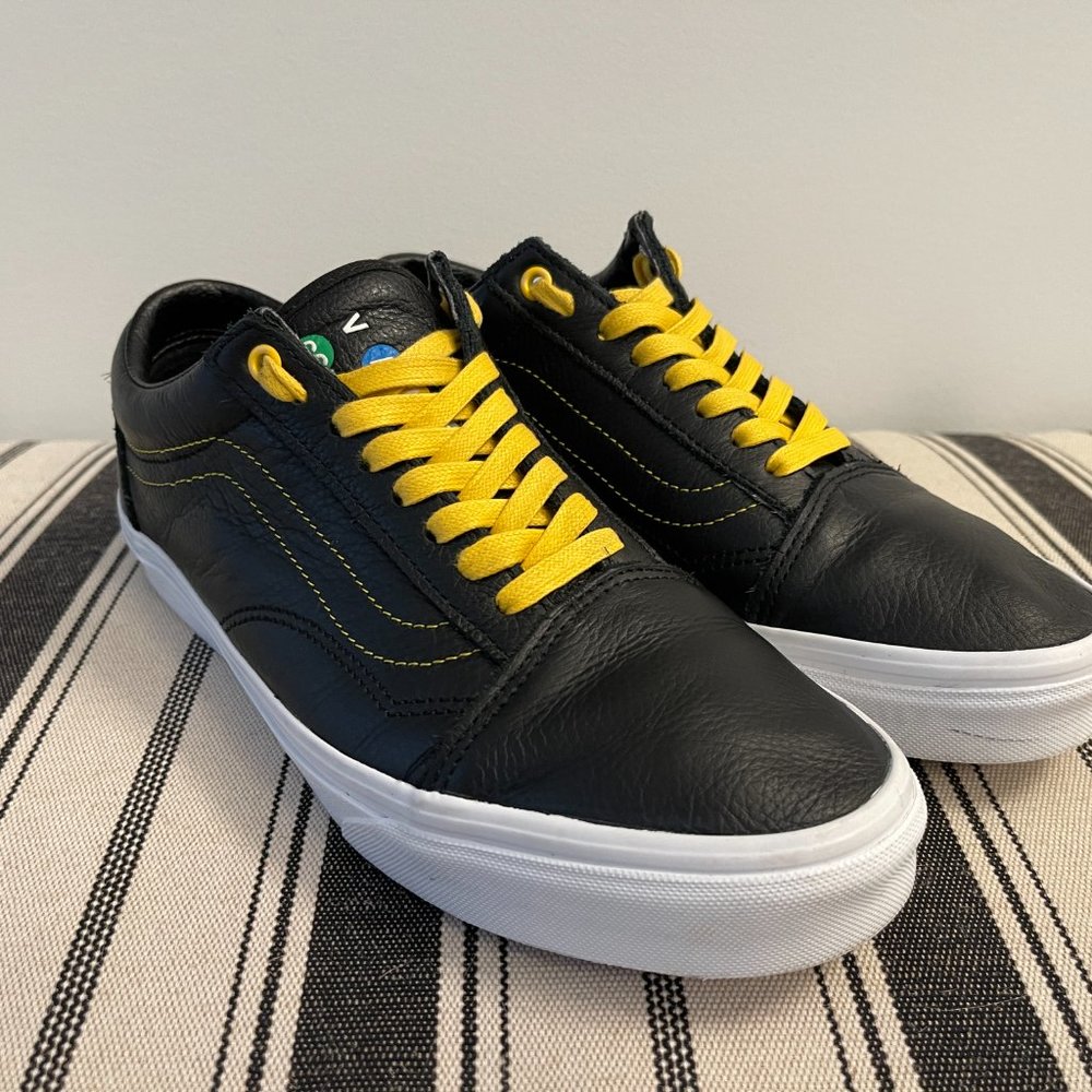 Vans Old Skool NYC 66 Subway Black Leather Sneakers | Women sz11.5 - Men’s sz10